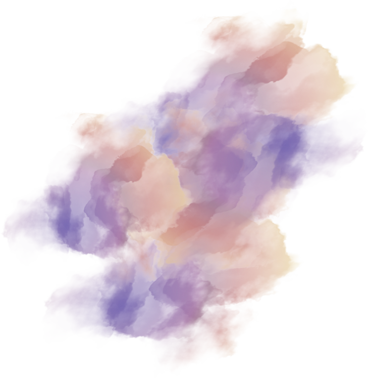 orange purple splash watercolor element